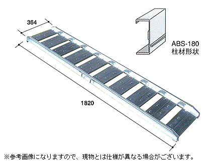 アルミス アルミブリッジ ABS-180-30-0.5 - 農機具のアグリズ！