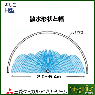 三菱ケミカルアグリドリーム キリコ H型 100m 潅水チューブ 灌水チューブ 潅水資材 アグリズ